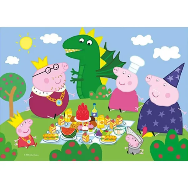 Peppa Pig Supercolor 2 u 1 puzzle 2x20kom - Clementoni slika 3