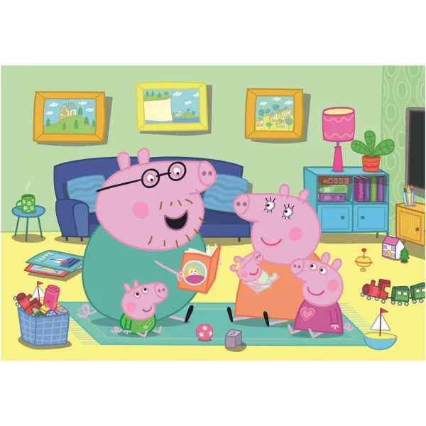 Peppa Prase obiteljska zabava 60-dijelni Supercolor puzzle - Clementoni slika 2