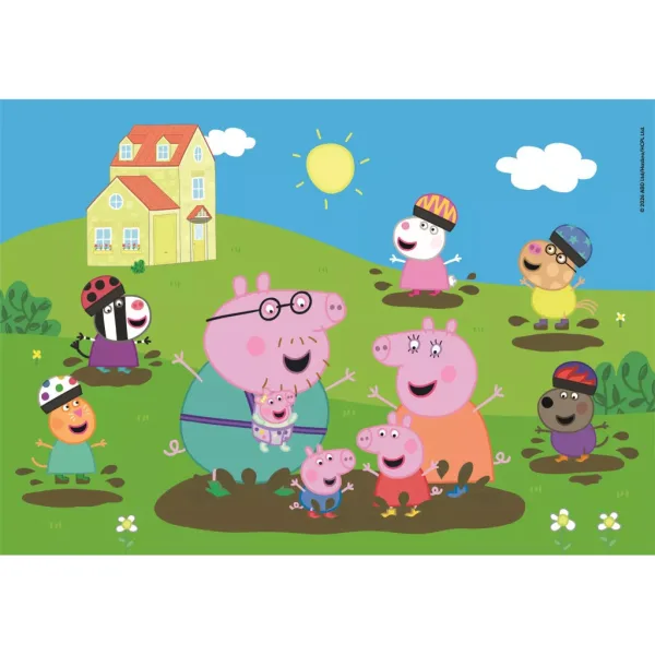 Peppa prasica Veselo skakanje po lokvama 104 komadni maxi puzzle – Clementoni slika 2