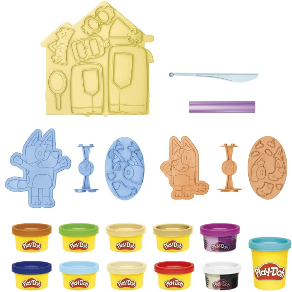 Play-Doh: Bluey Make 'n Mash Costumes set plastelina - Hasbro slika 2