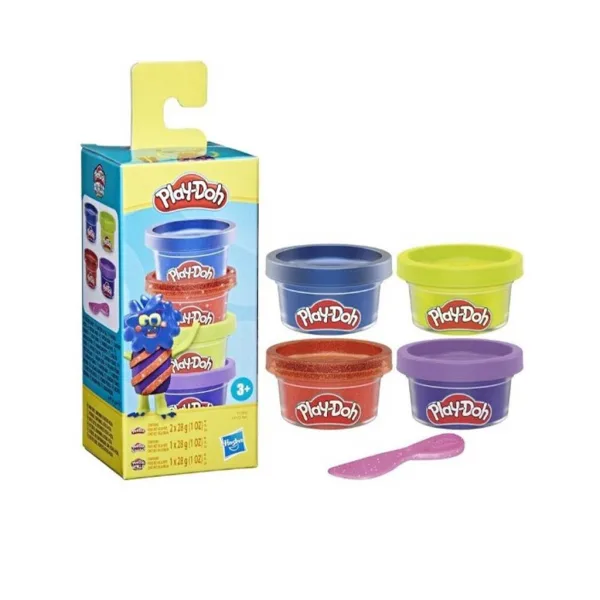 Play-Doh: Mini set plastelina s čudovištima 4 kom - Hasbro slika 2