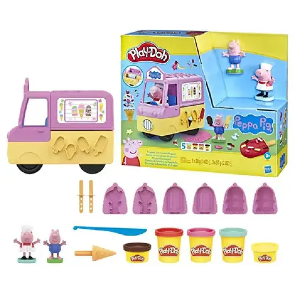 Play-Doh: Peppa Pig set za pripremu sladoleda sa dodacima 227 g - Hasbro slika 2