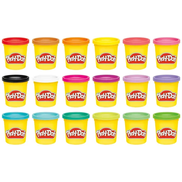 Play-Doh: Set plastelina u posudicama, 18 komada, 1530 g - Hasbro slika 2