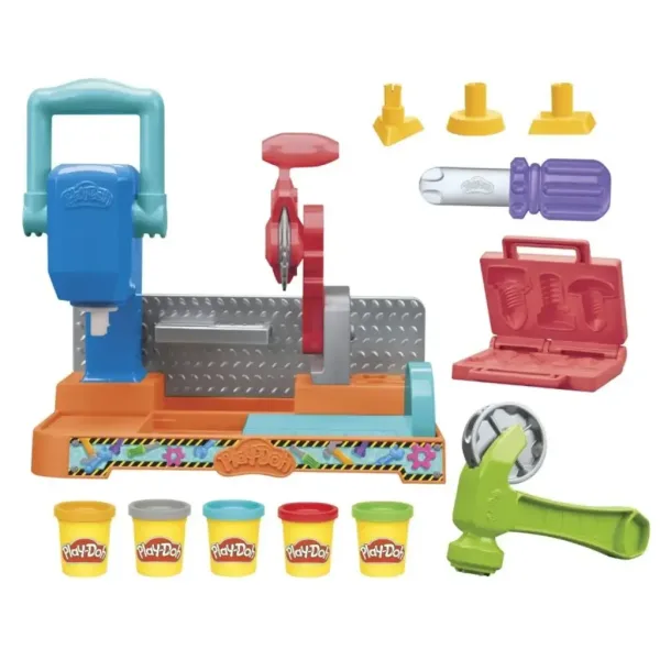 Play-Doh: Stamp'N'Saw alatna klupa igračka set - Hasbro slika 2