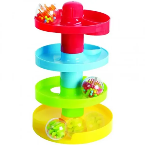 Playgo: Baby kuglasta staza toranj s tri kuglice slika 2
