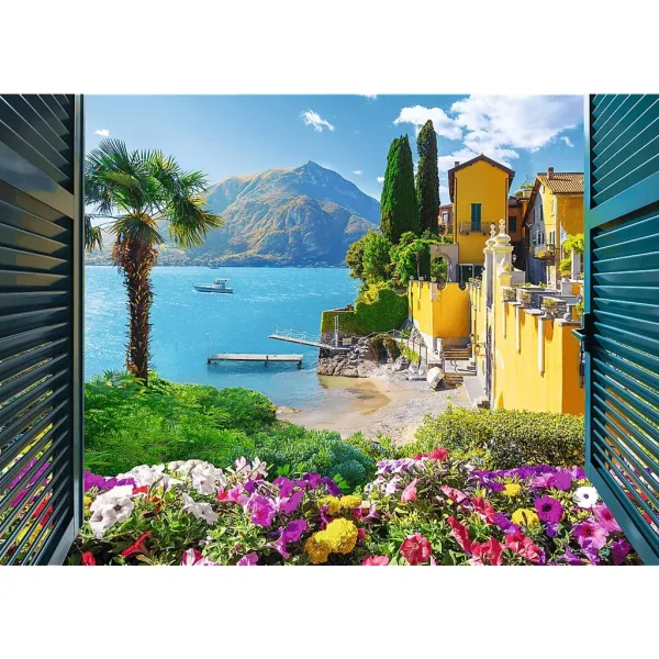 Pogled na jezero Como 1000-dijelni puzzle - Trefl slika 2