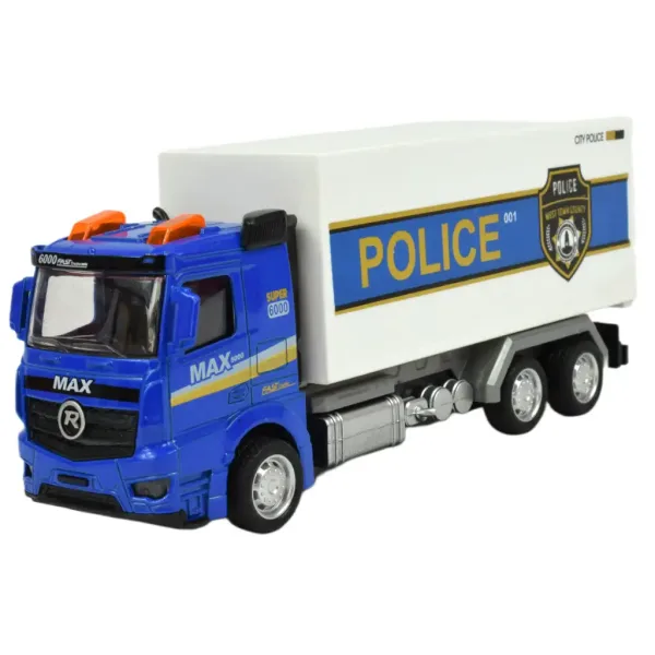 Police Set: Policijski kamion sa zamašnjakom sa svjetlom i zvukom u raznim verzijama 19cm 1kom slika 2