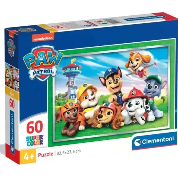 Paw Patrol 60-dijelni supercolor puzzle - Clementoni slika 1