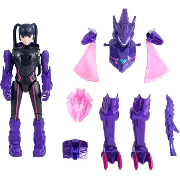 Quantum Heroes: Dinoster Trina akcijska figura s ljubičastim oklopom 20 cm slika 2