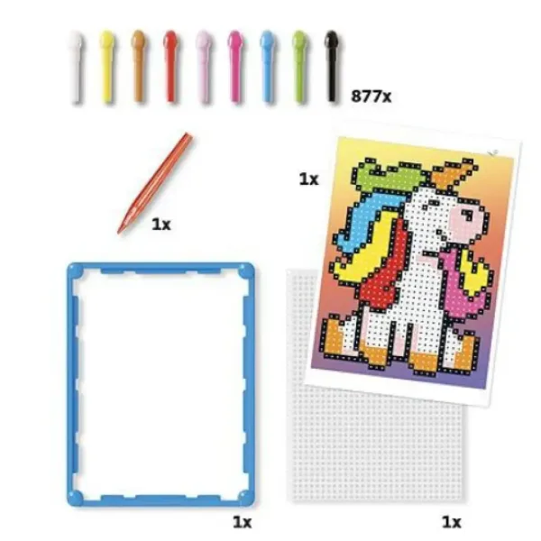 Quercetti: Pixel Art Unicorn čavlići slika 3