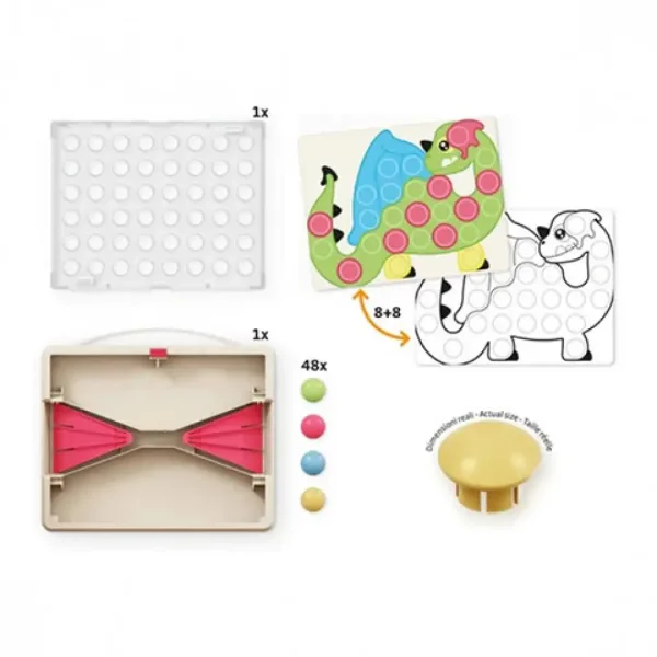 Quercetti: Play Eco Fantacolor junior set od 58 čavlića slika 4