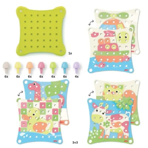 Quercetti: Play Eco Jumbo Peggy Evo 41kom set slika 3