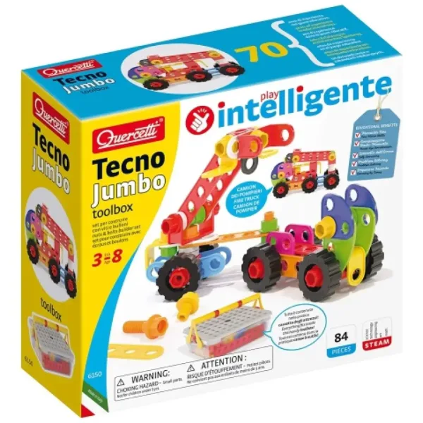 Quercetti: Tecno Jumbo strojevi set od 90kom slika 5