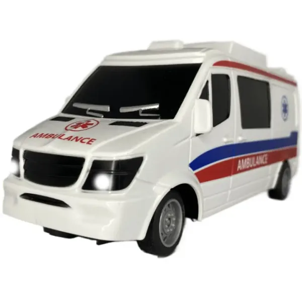 RC daljinski upravljač hitne pomoći sa svjetlom 27MHz 1/32 omjera, 25cm slika 3