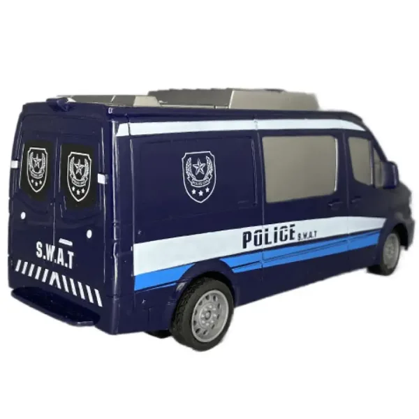 RC daljinski upravljač SWAT policijski mini bus sa svjetlom 27MHz 1/32 omjera, 25cm slika 2