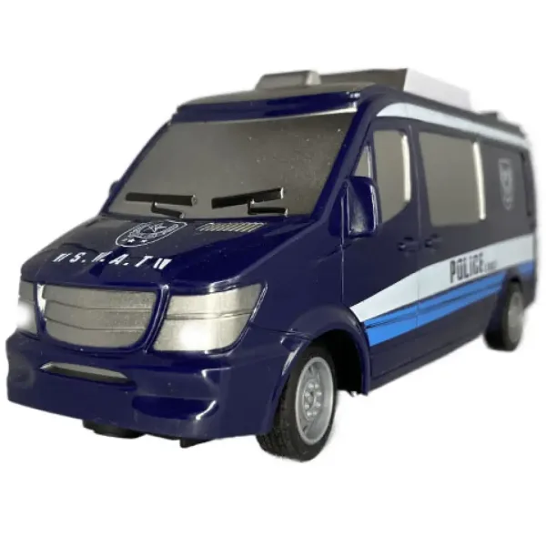 RC daljinski upravljač SWAT policijski mini bus sa svjetlom 27MHz 1/32 omjera, 25cm slika 3