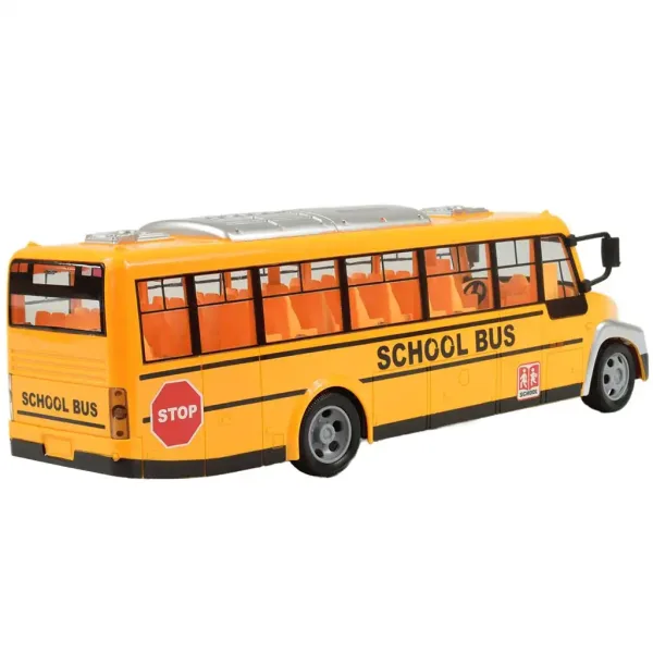 RC daljinski upravljač žuti školski autobus sa svjetlosnim efektima i baterijom 27MHz 40cm slika 2