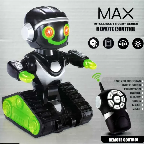 RC Interaktivni daljinski upravljač MacroBot u crno-zelenoj boji sa svjetlom i zvukom 20cm slika 4