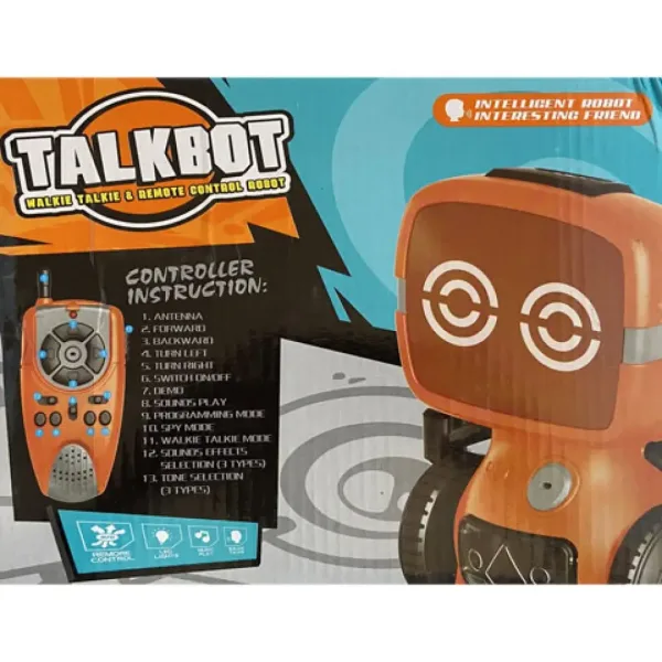 RC interaktivni TalkBot robot walkie-talkie s načinom rada narančaste boje 2,4GHz slika 7