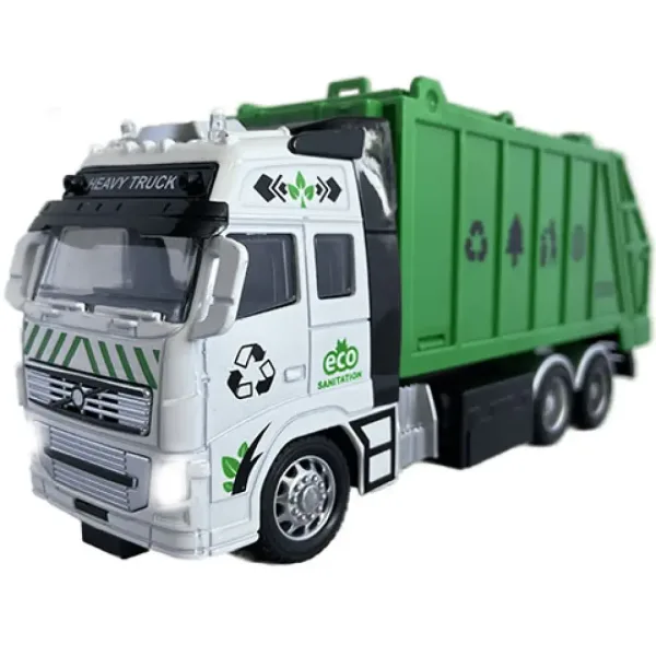 RC Kamion za prijevoz otpada ili kontejnera na daljinsko upravljanje sa svjetlom 27MHz 1/36 20cm u d slika 7