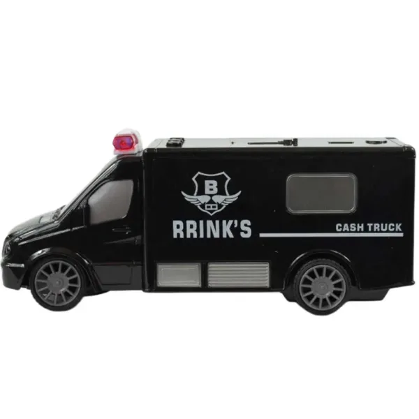 RC minibus za prijevoz novca na daljinsko upravljanje sa svjetlosnim efektima u omjeru 1/30, 20 cm slika 3