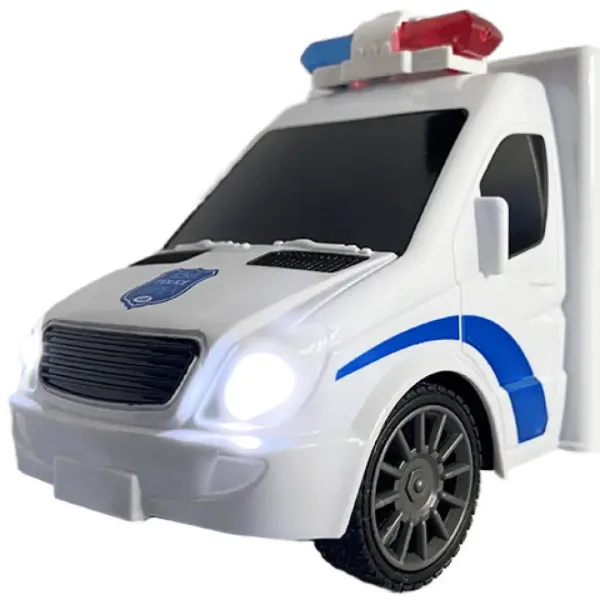 RC Policijski mini bus na daljinsko upravljanje sa svjetlosnim i zvučnim efektima 1:18 omjera, 20cm slika 4