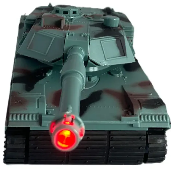 RC M1 Abrams tenk s maskirnim uzorkom na daljinsko upravljanje sa svjetlom i zvukom, mjerilo 1/32, 23 cm slika 3