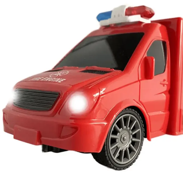 RC Vatrogasni mini bus na daljinsko upravljanje sa svjetlosnim i zvučnim efektima 1:18 omjera, 20cm slika 4