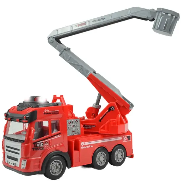 RC Vatrogasno vozilo na daljinsko upravljanje s podiznom košarom sa svjetlosnim efektima 1/43 omjer slika 4