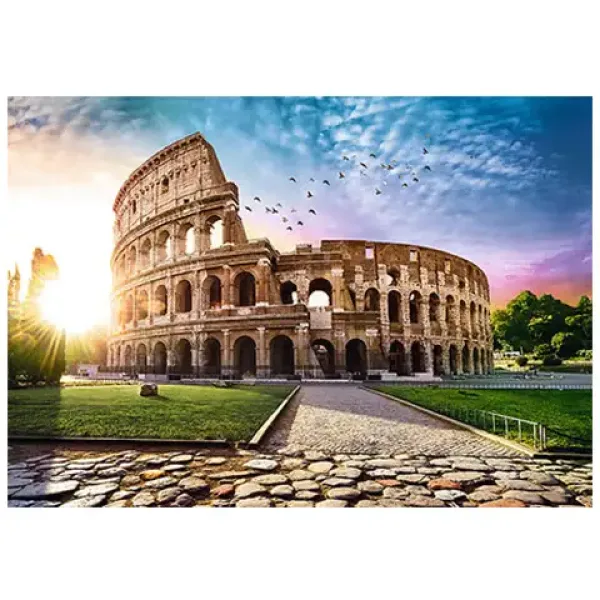 Suncem obasjani Koloseum, Rim 1000-dijelna Puzzle - Trefl slika 2