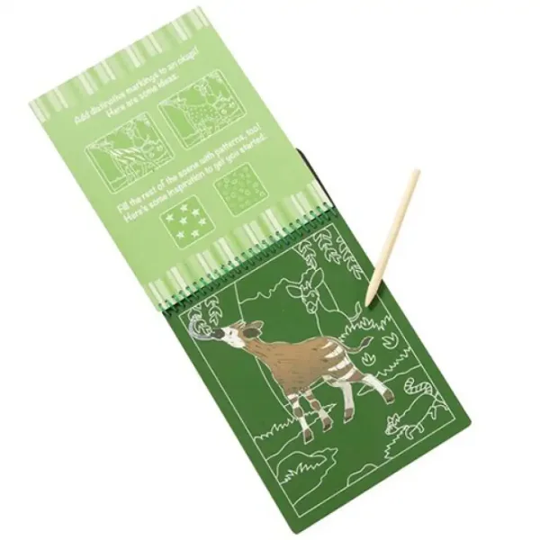 Safari Scratch Art bilježnica - Melissa & Doug slika 3
