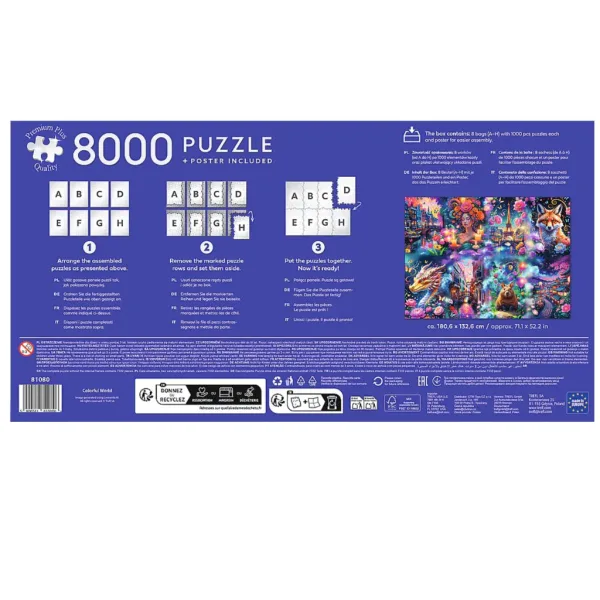 Šarena svijet premium 8000 komada puzzle – Trefl slika 3