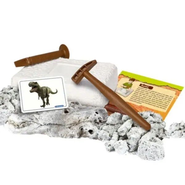 Science&Play: Archeofun Illuminated T-rex i Triceratops arheološki set - Clementoni slika 2