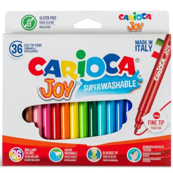 Set flomastera od 60 kom, mogu se oprati - Carioca slika 2