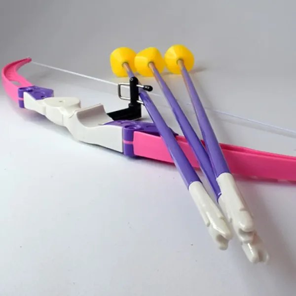 Set ružičastih lukova s ​​vakuumskim strijelama 54 cm slika 5