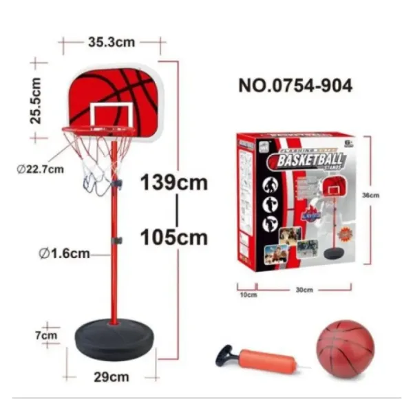 Set za košarku sa loptom i pumpom slika 2