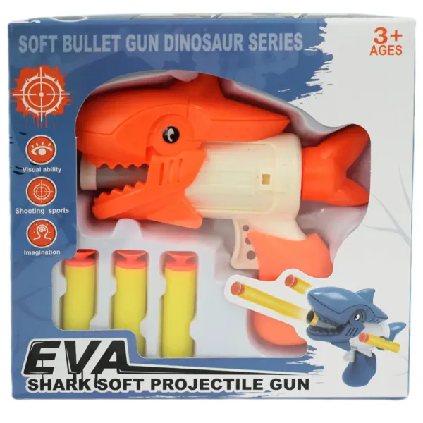 Shark Attack: Spužvasti pištolj s patronom 13cm slika 4