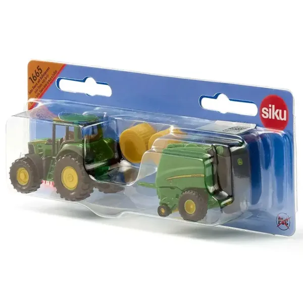 SIKU John Deere traktor s balirkom 1/72 slika 3