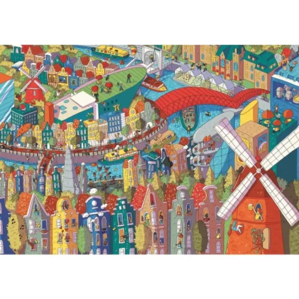 Sneaky Peekers: Amsterdam UFT 1000kom puzzle - Trefl slika 2