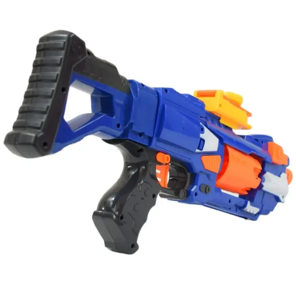 Soft Bullet Gun: Ručna puška s rotirajućim spremnikom za pucanje spužvom s patronama 44 cm slika 4