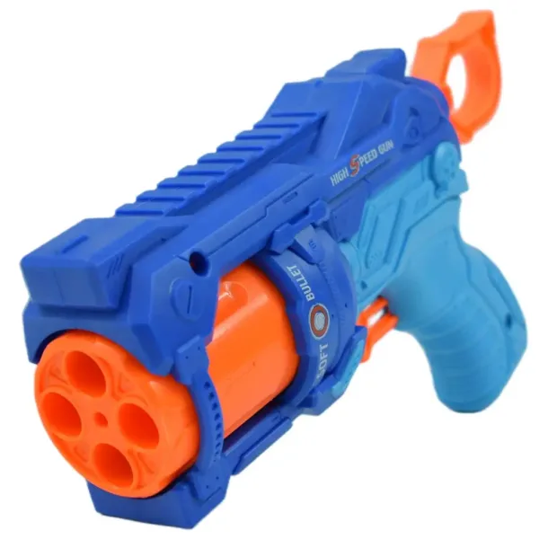 Soft Bullet: Reflex 4 ručna puška za gađanje spužvom s okretnim spremnikom i metom od 22 cm slika 3