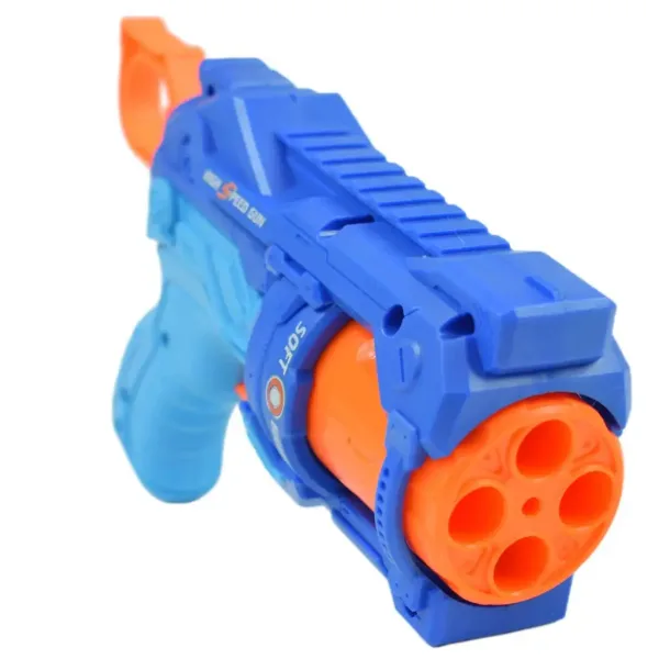 Soft Bullet: Reflex 4 ručna puška za gađanje spužvom s okretnim spremnikom i metom od 22 cm slika 4