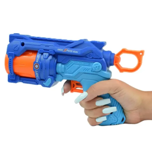 Soft Bullet: Reflex 4 ručna puška za gađanje spužvom s okretnim spremnikom i metom od 22 cm slika 6