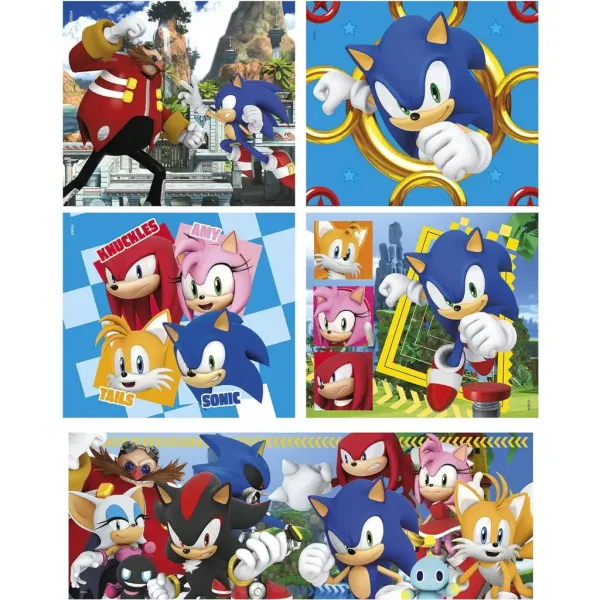 Sonic jež 10 u 1 supercolor puzzle - Clementoni slika 2