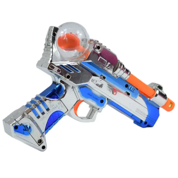 Space Warrior: Električna kromirana svemirska puška sa svjetlom i zvukom 24cm slika 3