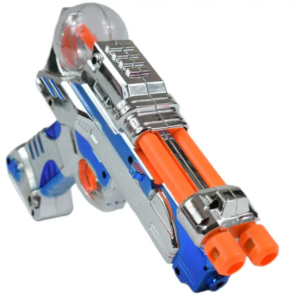 Space Warrior: Električna kromirana svemirska puška sa svjetlom i zvukom 24cm slika 4