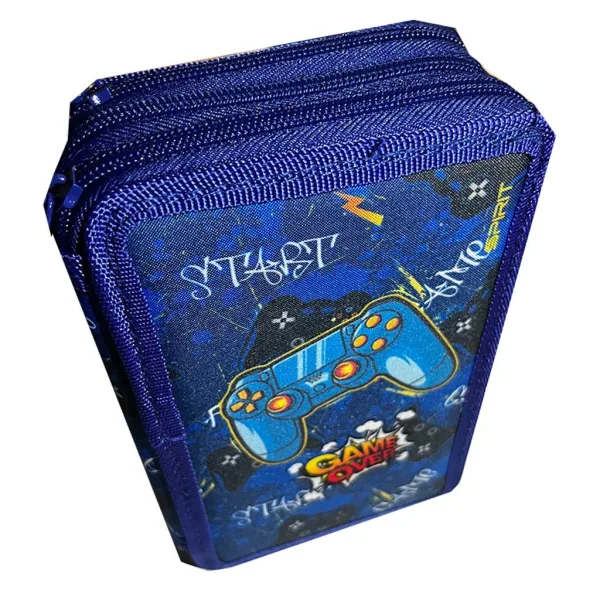 Spirit: Game Over gamer uzorak trodijelni punjeni pencil case 28 kom. slika 2