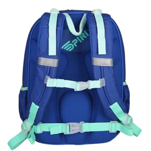 Spirit: Plava zaobljena školska torba s uzorkom sirene 40x20x18 cm slika 3