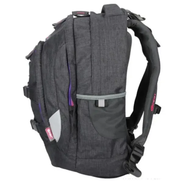 Spirit: Urban crna-ljubičasta ergonomska školska torba, ruksak slika 3