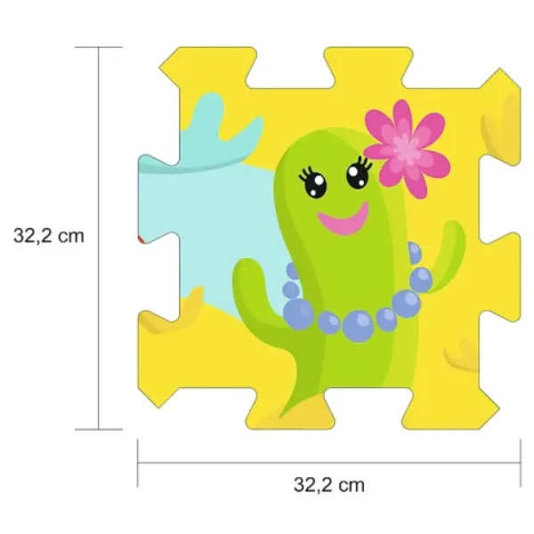 Spužvaste puzzle uzorak kaktusa - Terfl slika 2